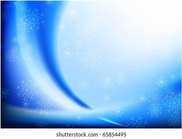 christmas vector background with snowflakes