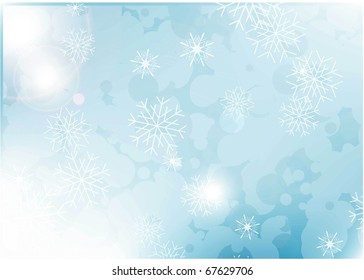 christmas vector background with snowflakes