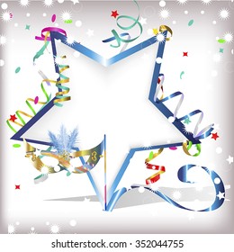 Christmas vector background with space for text