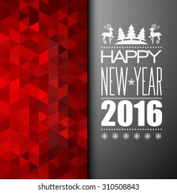 Christmas vector background.  Typographic poster. 
