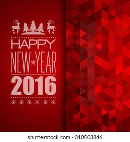 Christmas vector background.  Typographic poster.