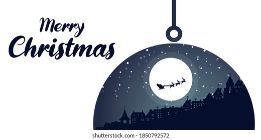 Christmas vector background. Winter is coming. Snowy night with first, coniferous forest, light garlands, falling snow, Woodland landscape for winter and new year holidays. Holiday winter landscape.