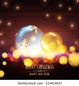 Christmas vector background for winter holidays celebration illustration flyer and postcard design.