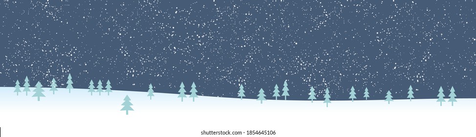 christmas vector, banner vector, pastel blue white, hand drawn pastel green pine trees, digital christmas banner, Facebook cover, linkedin logo vector, snow vector, Instagram logo 