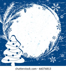 Christmas vector border. Design element.