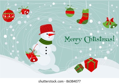 Christmas vector card