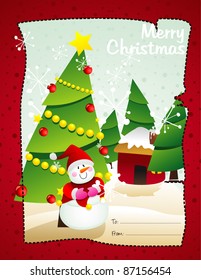 christmas vector card