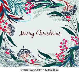 
Christmas vector card beautiful, stylish, design for friends and relatives. Merry Christmas and Happy New Year.
