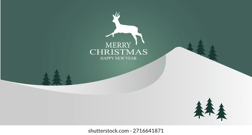 Navidades de diseño de tarjeta de Vector simplemente elegante. Eps 10