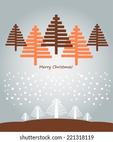 Christmas vector card New Year