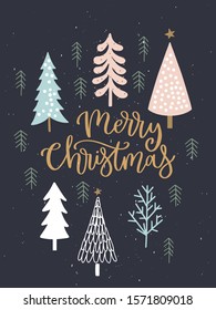 Christmas vector cards, for invitations, greetings, posters, prints, tags, stickers, planners