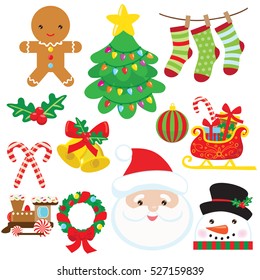 Christmas vector cartoon illustration