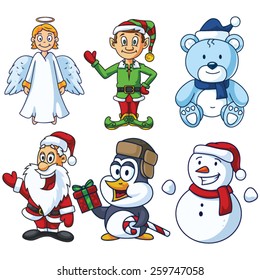 Christmas Vector Characters Set