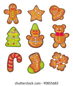 Christmas vector cookies