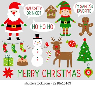 Christmas vector decoration elements collection
