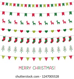 Christmas vector decoration set