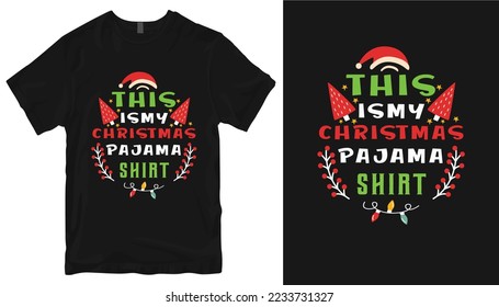 Christmas vector design for banner, poster, background, and T-Shirt design with Printable file.