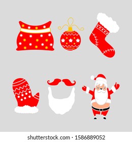 Christmas Vector Design Collection of decorative winter Isolated elements