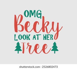 Christmas Vector Design ,Christmas Cutie, Christmas Design, Hand drawn lettering phrase isolated on white background, Calligraphy T-shirt design, EPS, Files for Cutting, bag, cups, card
