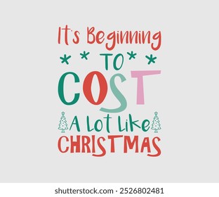 Christmas Vector Design ,Christmas Cutie, Christmas Design, Hand drawn lettering phrase isolated on white background, Calligraphy T-shirt design, EPS, Files for Cutting, bag, cups, card