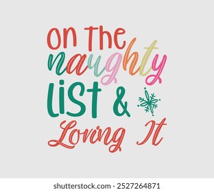 Navidades Diseño de Vector, Navidades Cutie, Diseño de Navidades, Dibujado a mano letras aisladas sobre fondo blanco, Diseño de camiseta de caligrafía, EPS, Archivos para cortar, bolso, tazas, tarjeta