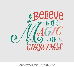 Christmas Vector Design ,Christmas Cutie, Christmas Design, Hand drawn lettering phrase isolated on white background, Calligraphy T-shirt design, EPS, Files for Cutting, bag, cups, card