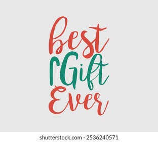 Christmas Vector Design ,Christmas Cutie, Christmas Design, Hand drawn lettering phrase isolated on white background, Calligraphy T-shirt design, EPS, Files for Cutting, bag, cups, card