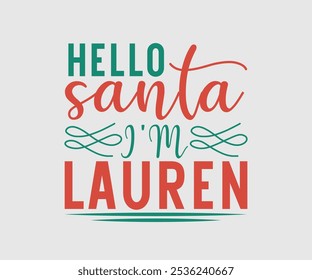 Christmas Vector Design ,Christmas Cutie, Christmas Design, Hand drawn lettering phrase isolated on white background, Calligraphy T-shirt design, EPS, Files for Cutting, bag, cups, card