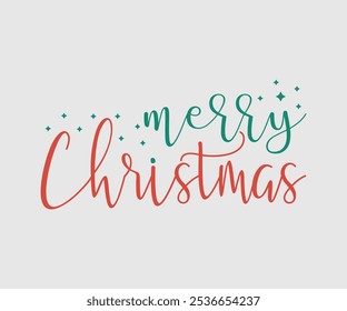 Christmas Vector Design ,Christmas Cutie, Christmas Design, Hand drawn lettering phrase isolated on white background, Calligraphy T-shirt design, EPS, Files for Cutting, bag, cups, card