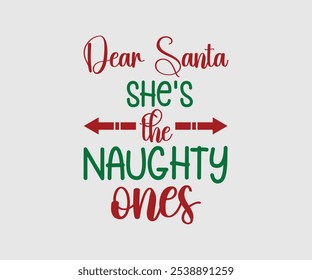 Christmas Vector Design ,Christmas Cutie, Christmas Design, Hand drawn lettering phrase isolated on white background, Calligraphy T-shirt design, EPS, Files for Cutting, bag, cups, card