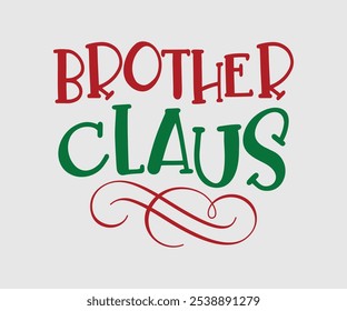 Christmas Vector Design ,Christmas Cutie, Christmas Design, Hand drawn lettering phrase isolated on white background, Calligraphy T-shirt design, EPS, Files for Cutting, bag, cups, card