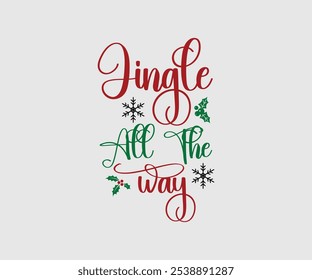 Christmas Vector Design ,Christmas Cutie, Christmas Design, Hand drawn lettering phrase isolated on white background, Calligraphy T-shirt design, EPS, Files for Cutting, bag, cups, card
