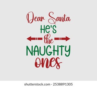 Christmas Vector Design ,Christmas Cutie, Christmas Design, Hand drawn lettering phrase isolated on white background, Calligraphy T-shirt design, EPS, Files for Cutting, bag, cups, card