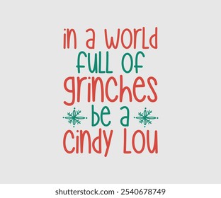 Christmas Vector Design ,Christmas Cutie, Christmas Design, Hand drawn lettering phrase isolated on white background, Calligraphy T-shirt design, EPS, Files for Cutting, bag, cups, card