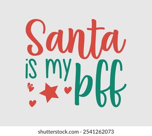 Christmas Vector Design ,Christmas Cutie, Christmas Design, Hand drawn lettering phrase isolated on white background, Calligraphy T-shirt design, EPS, Files for Cutting, bag, cups, card