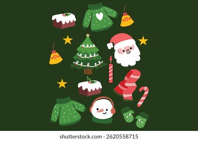 Christmas Vector Design Illustration Poster 