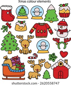 Christmas Vector Design Illustration Poster 