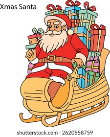 Cartaz de ilustração de design de vetor de Natal 
