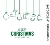 Christmas Vector Design New. Merry Christmas and Happy new year background.