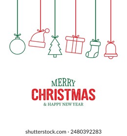 Christmas Vector Design New. Merry Christmas and Happy new year background.