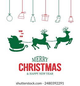 Christmas Vector Design New. Merry Christmas and Happy new year background.