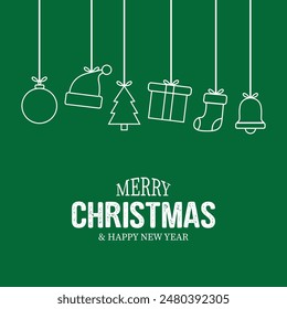 Christmas Vector Design New. Merry Christmas and Happy new year background.