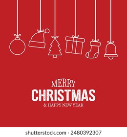 Christmas Vector Design New. Merry Christmas and Happy new year background.