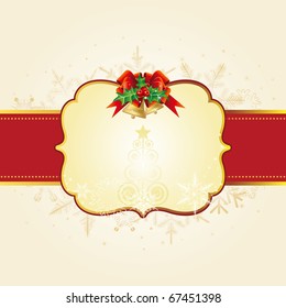 Weihnachtsvektordesign mit Schneeflocken-Dekoration