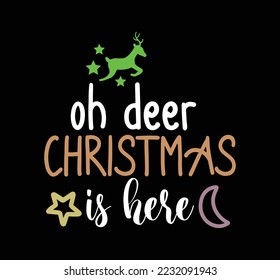 Christmas vector design. Christmas t-shirt design.