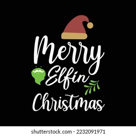 Christmas vector design. Christmas t-shirt design.
