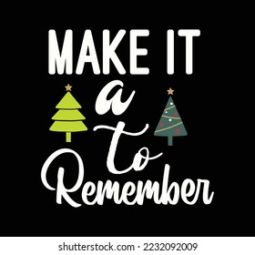 Christmas vector design. Christmas t-shirt design.