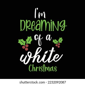 Christmas vector design. Christmas t-shirt design.