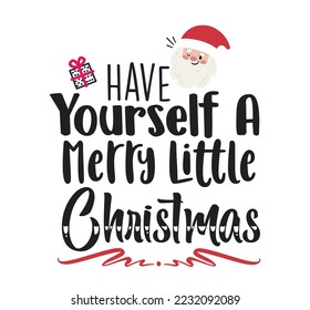 Christmas vector design. Christmas t-shirt design.