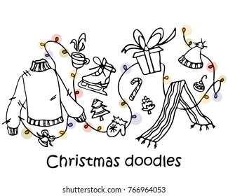 Christmas vector doodles